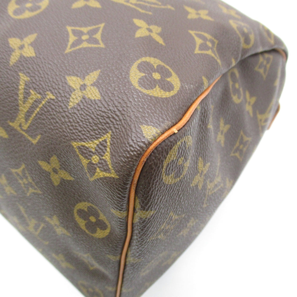 LOUIS VUITTON Speedy 35 handbag Brown Monogram PVC coated canvas M41524