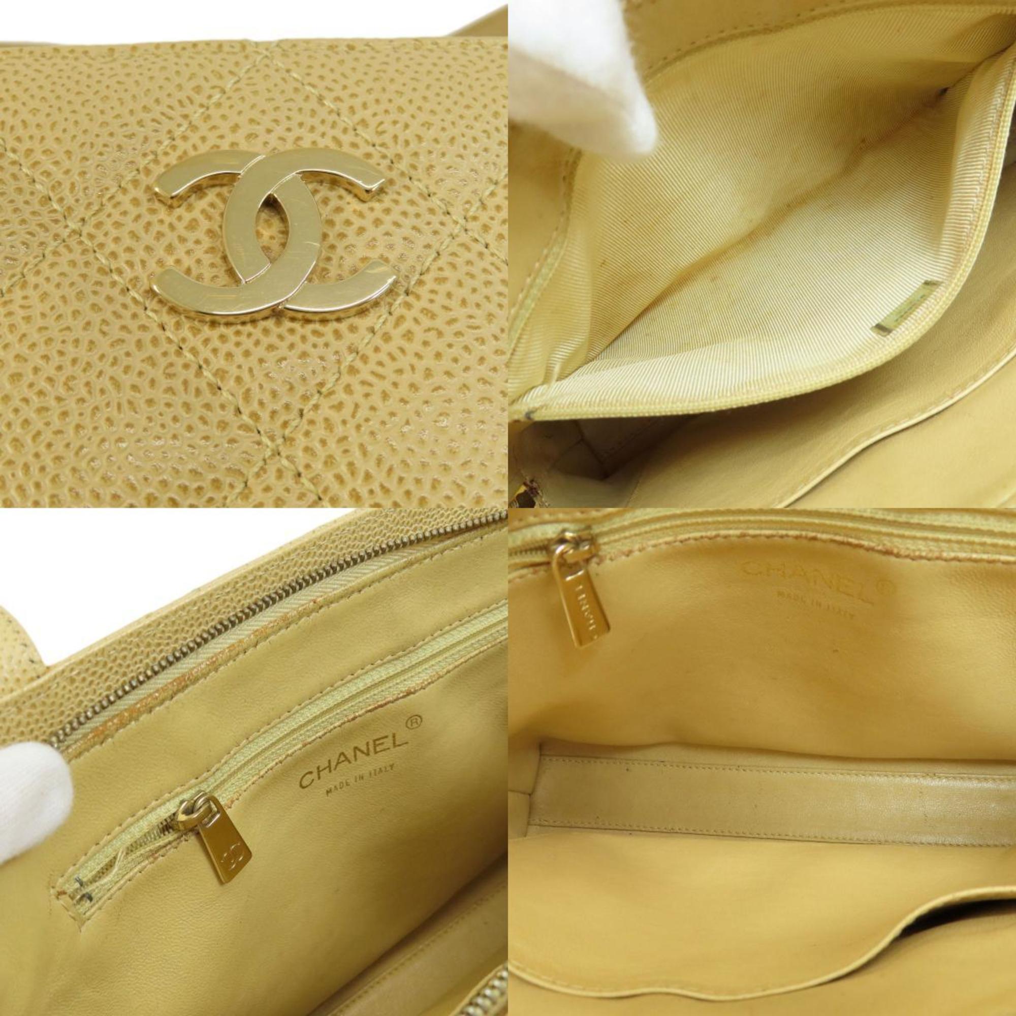 CHANEL Matelasse Tote Bag Caviar Skin Women's