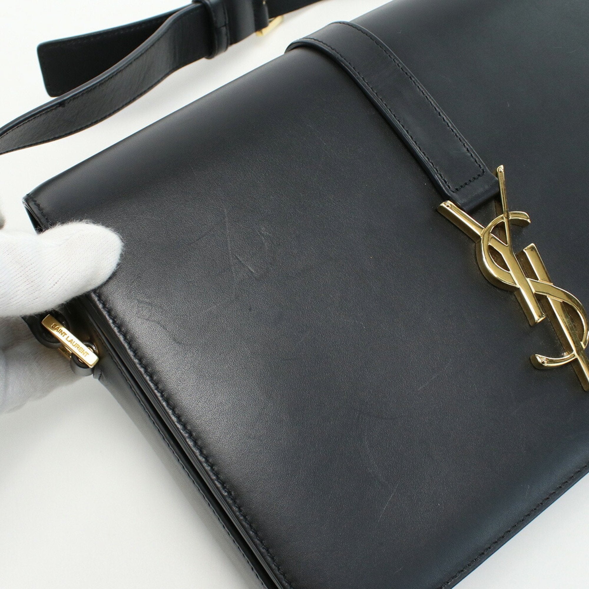 SAINT LAURENT Universite Shoulder 357403 Bag Leather Ladies