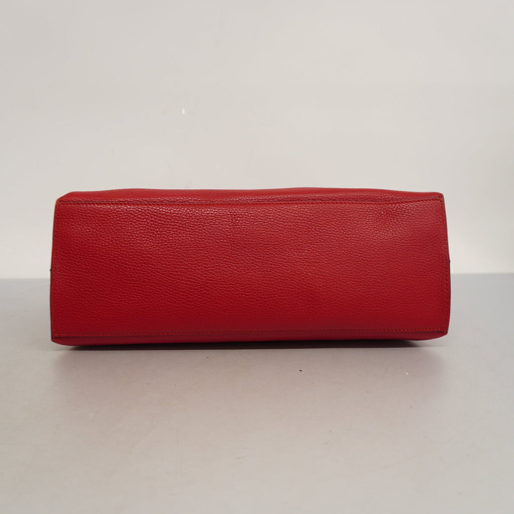 Gucci  Bamboo 2way Bag 392013 Women's Leather Handbag,Shoulder Bag Red Color