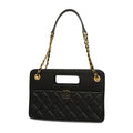 CHANEL  Matelasse Chain Shoulder Lambskin Women's Leather Shoulder Bag Black