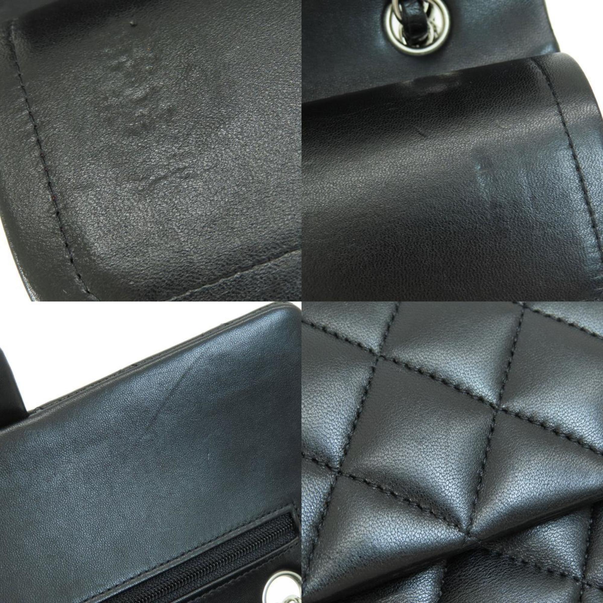 CHANEL Chain Shoulder Matelasse Bag Lambskin Women's