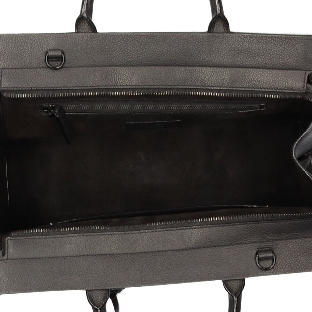 YVES SAINT LAURENT Cabalive Gauche Shoulder Bag Leather Black Women's