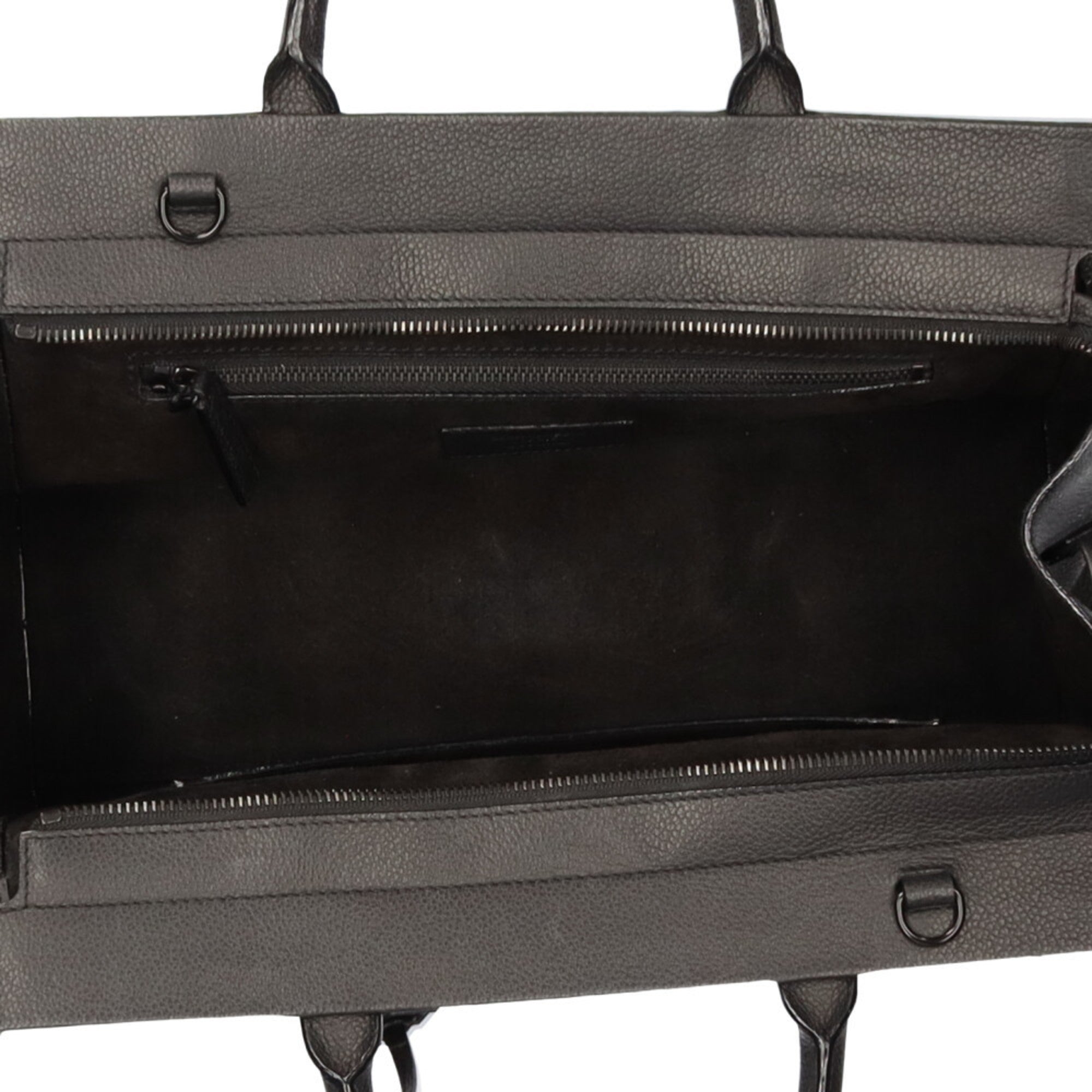 YVES SAINT LAURENT Cabalive Gauche Shoulder Bag Leather Black Women's