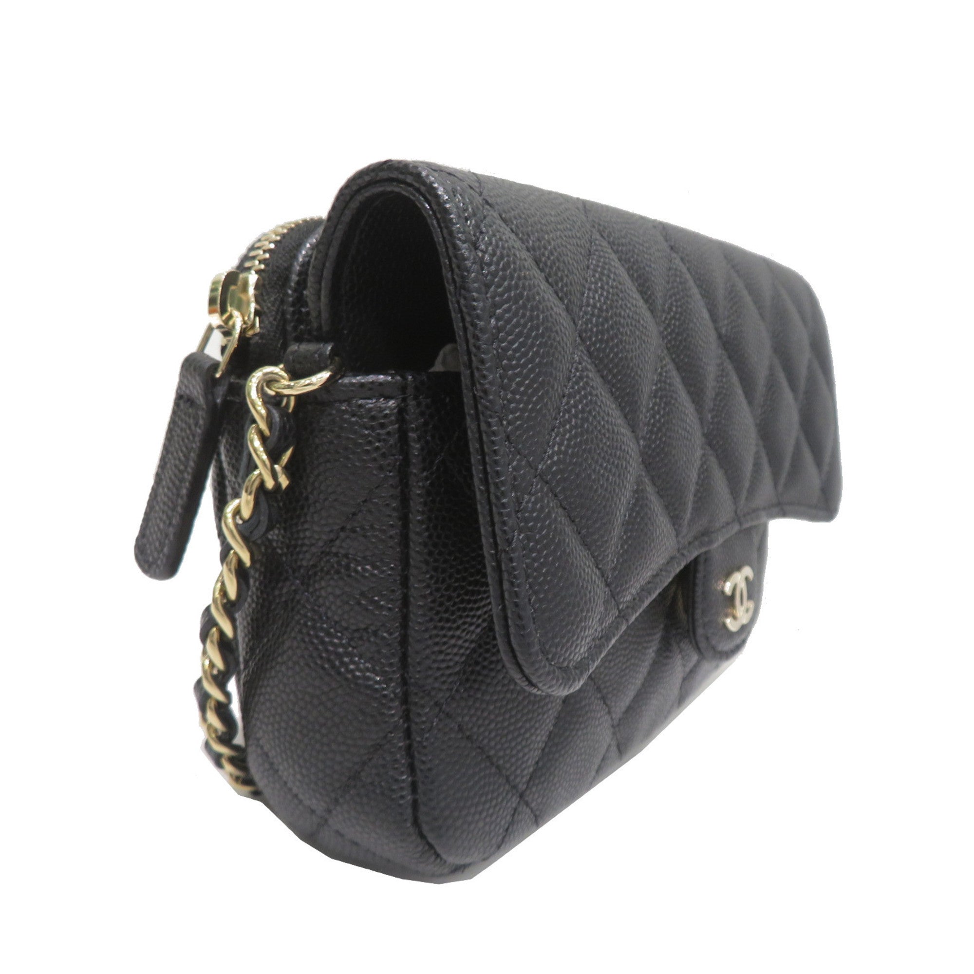 CHANEL Chain AP2096 Shoulder Bag Black SG Hardware Caviar Skin Ladies