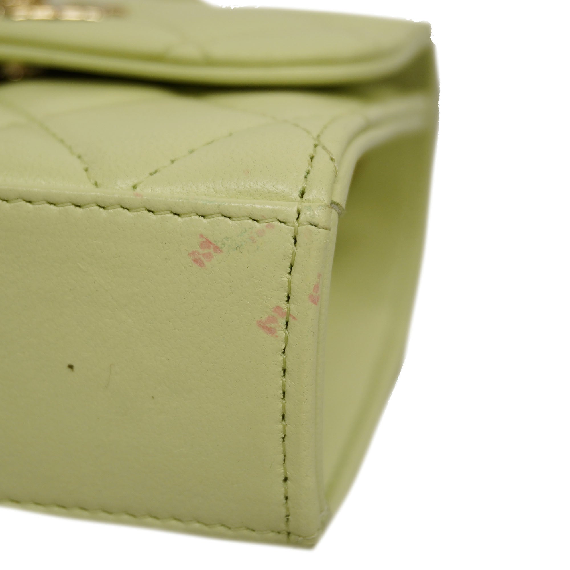 CHANELAuth  Matelasse Chain Shoulder Lambskin Women's Leather Shoulder Bag