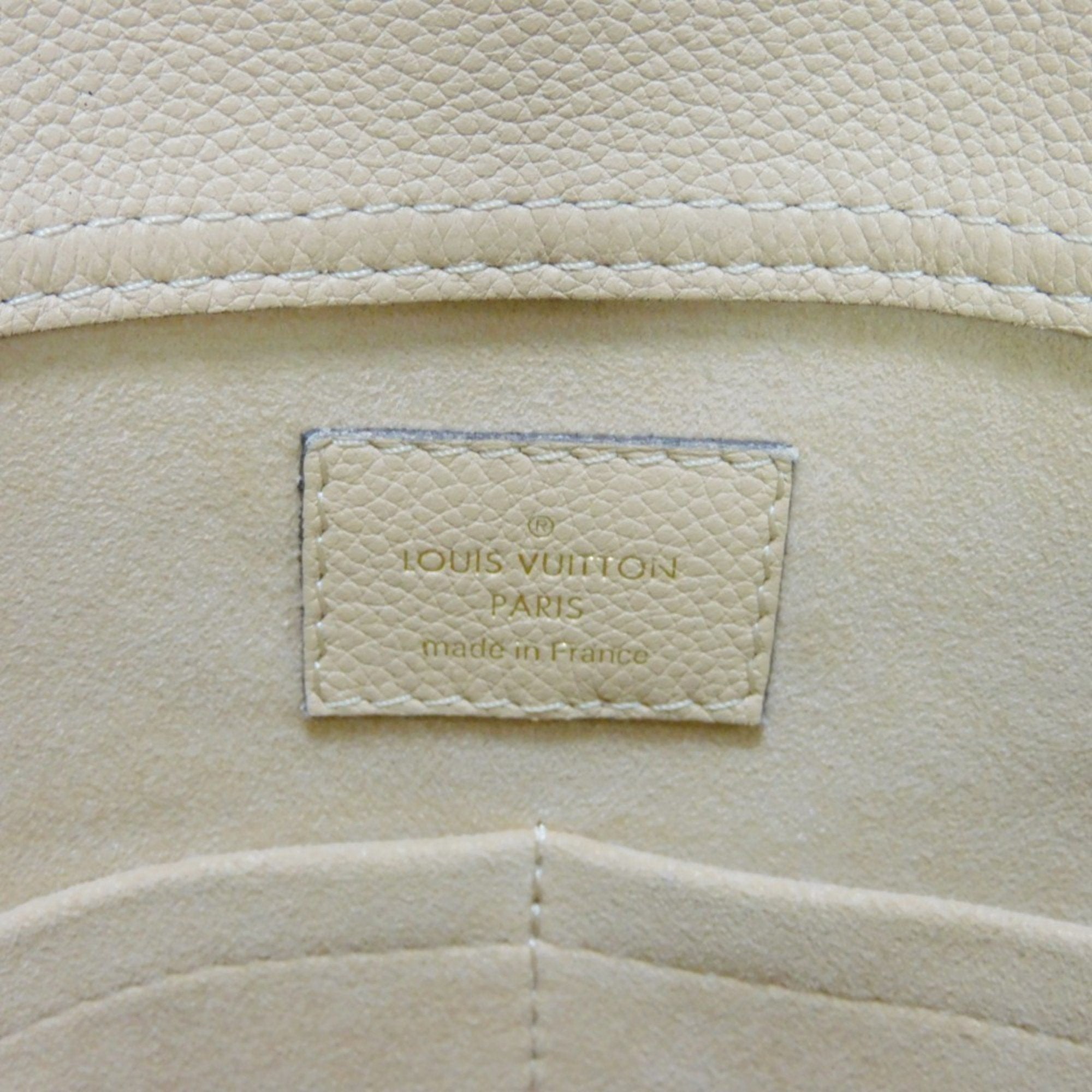 LOUIS VUITTON Shoulder Bag Pallas Shopper LV Logo Flower Beige Monogram Dune M41580 Women's