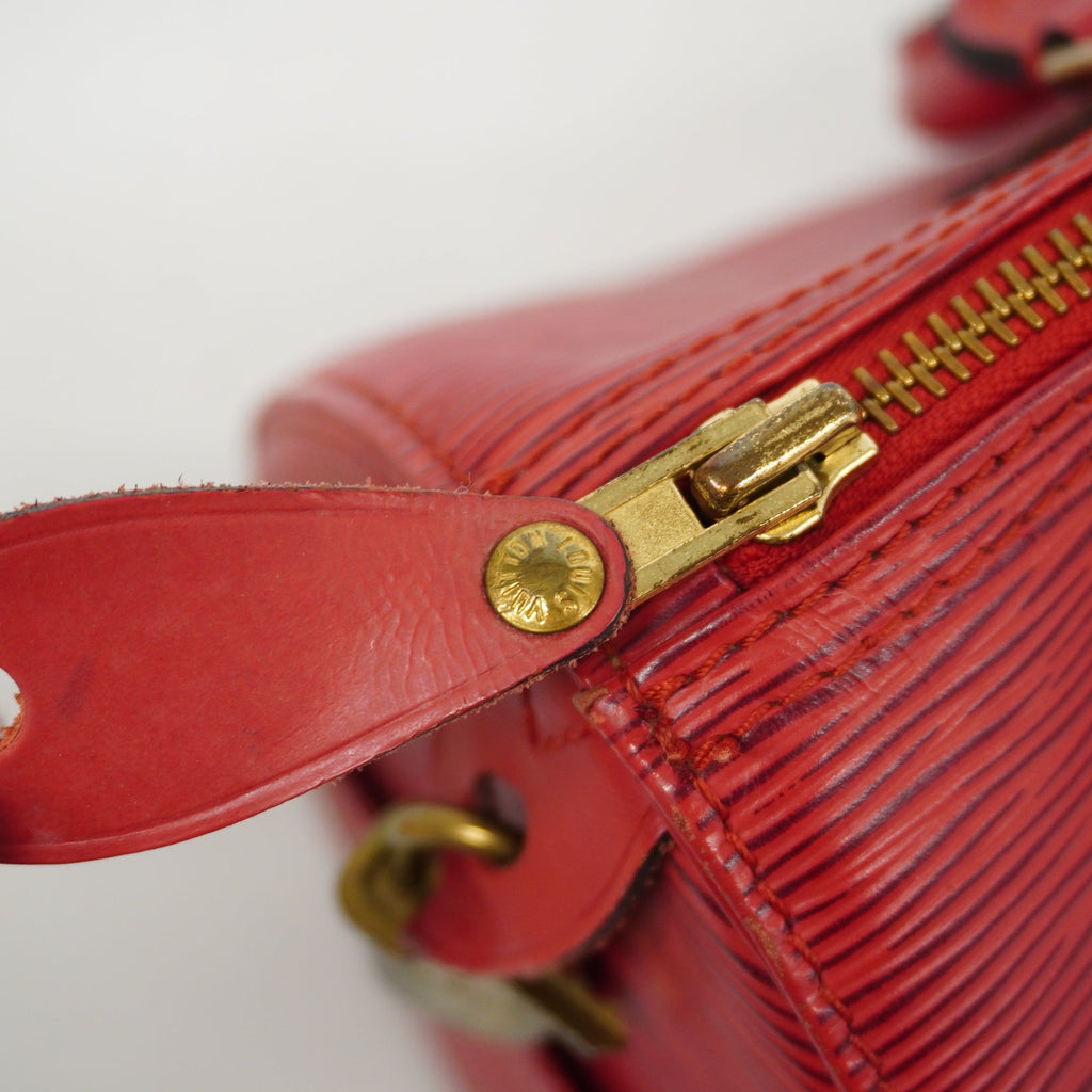 LOUIS VUITTONAuth  Epi Speedy 25 M43017 Women's Handbag Castilian Red