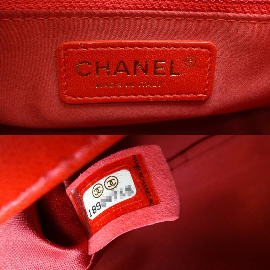 CHANEL Matelasse 23 Chain Shoulder Women's Bag Lambskin Red