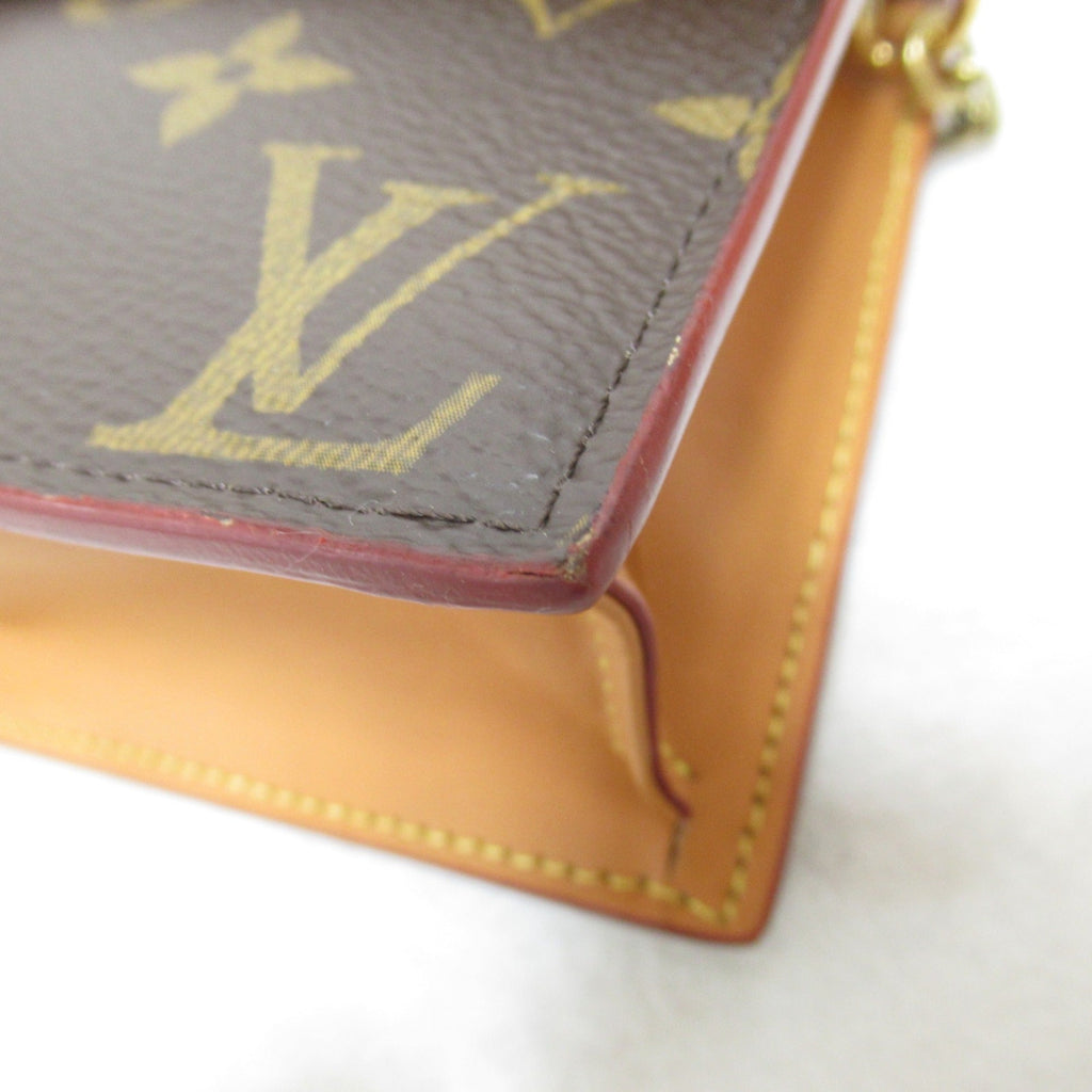 LOUIS VUITTON S lock belt pouch GM waist bag Brown Monogram PVC coated canvas M68550