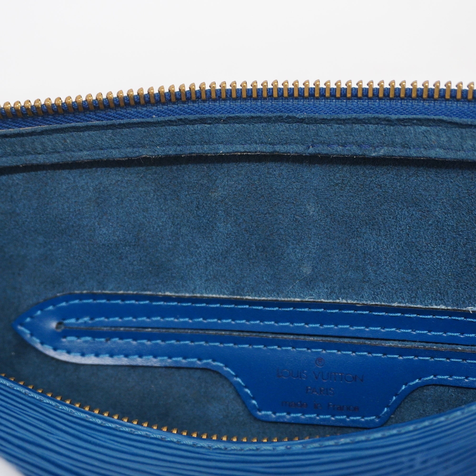LOUIS VUITTONAuth  Epi Sufro M52227 Women's Handbag Toledo Blue