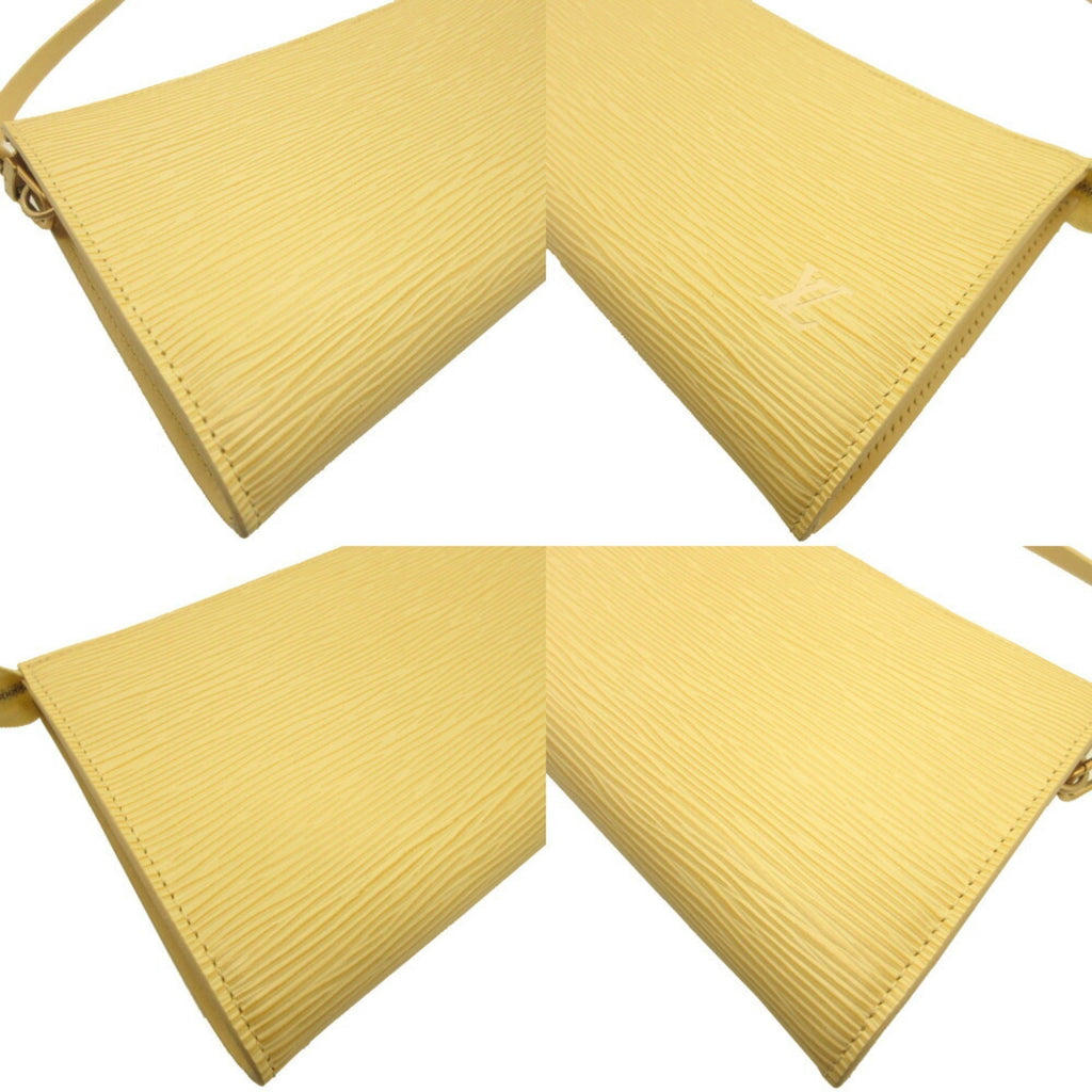 LOUIS VUITTON Epi Pochette Accessoire Vanilla M5294A Handbag Yellow