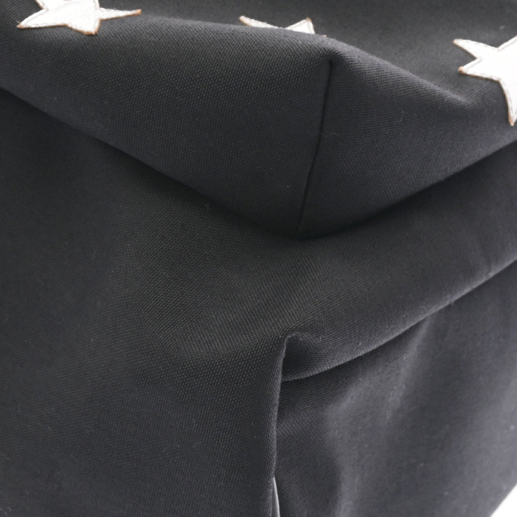 SAINT LAURENT Backpack Star Black Women's Canvas Rucksack/Daypack