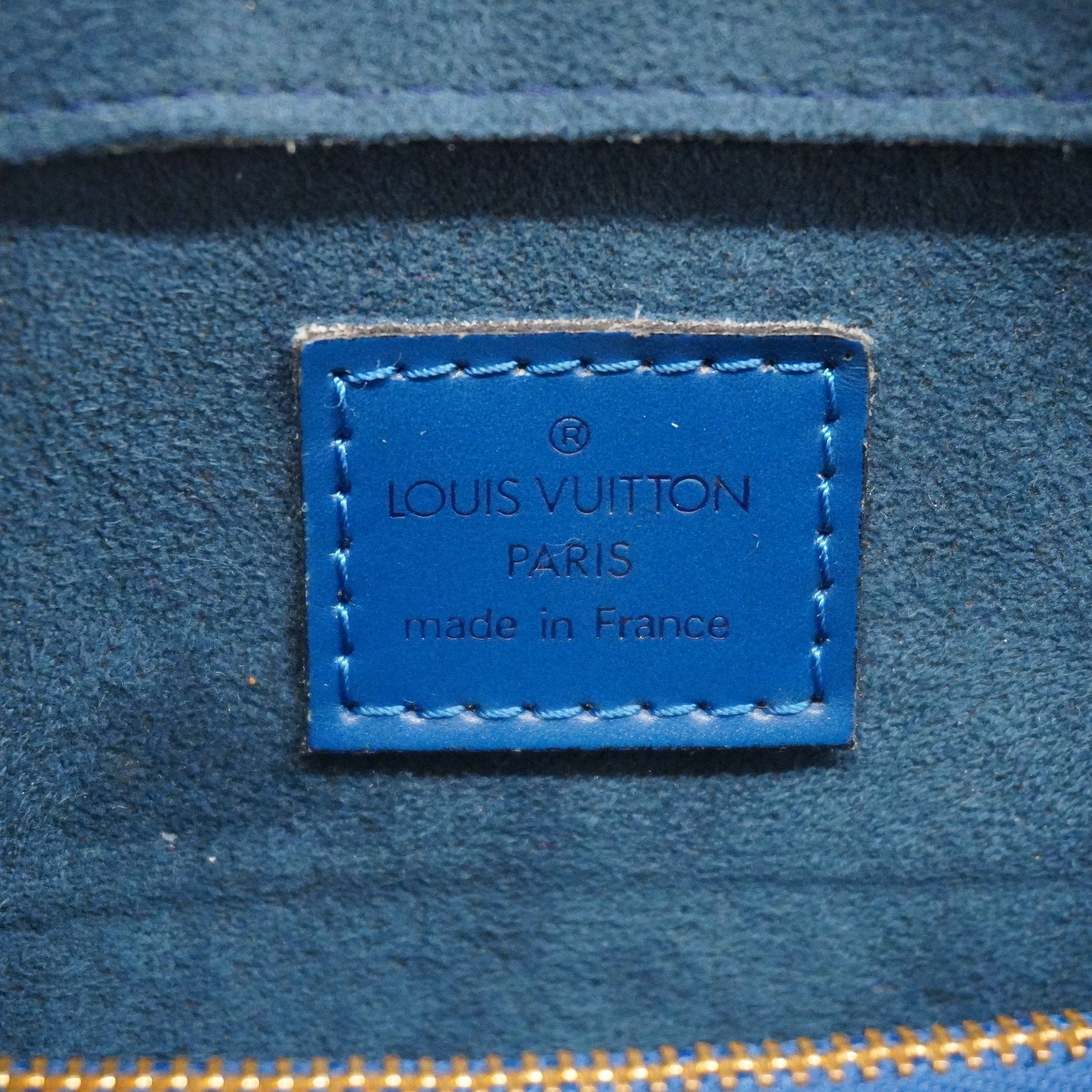 LOUIS VUITTONAuth  Epi Ponneuf M52055 Women's Handbag Toledo Blue