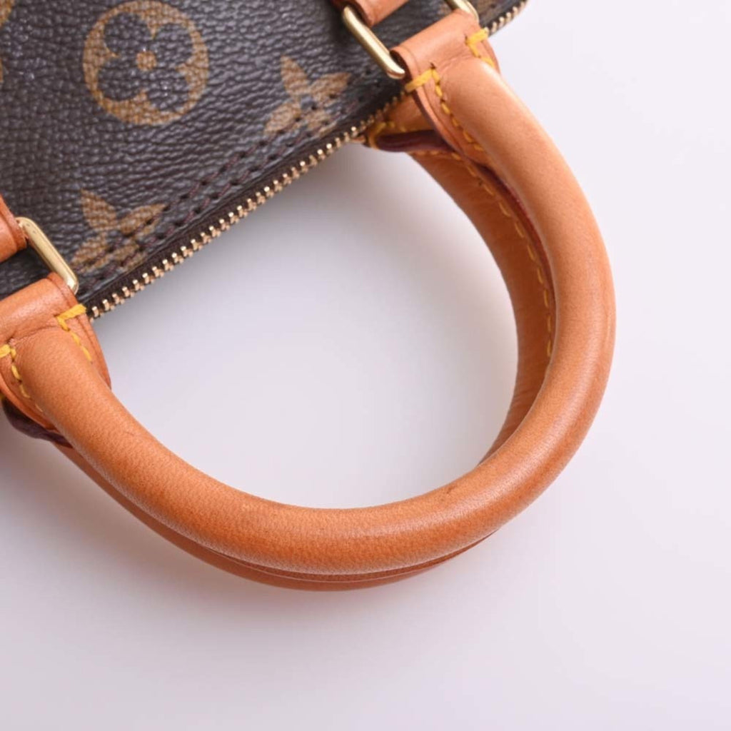 LOUIS VUITTON Monogram Mini Speedy Handbag M41534 Brown Women's