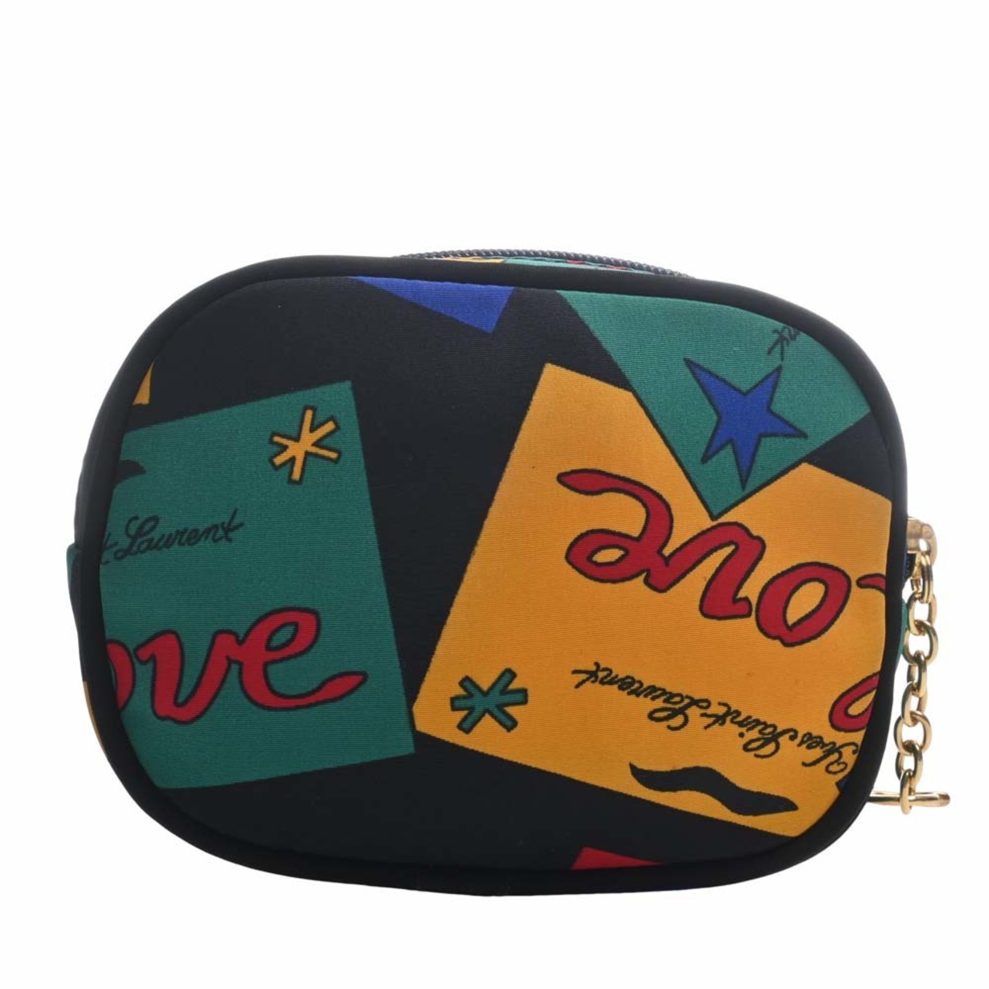 YVES SAINT LAURENT Nylon LOVE Pouch Multicolor Women's
