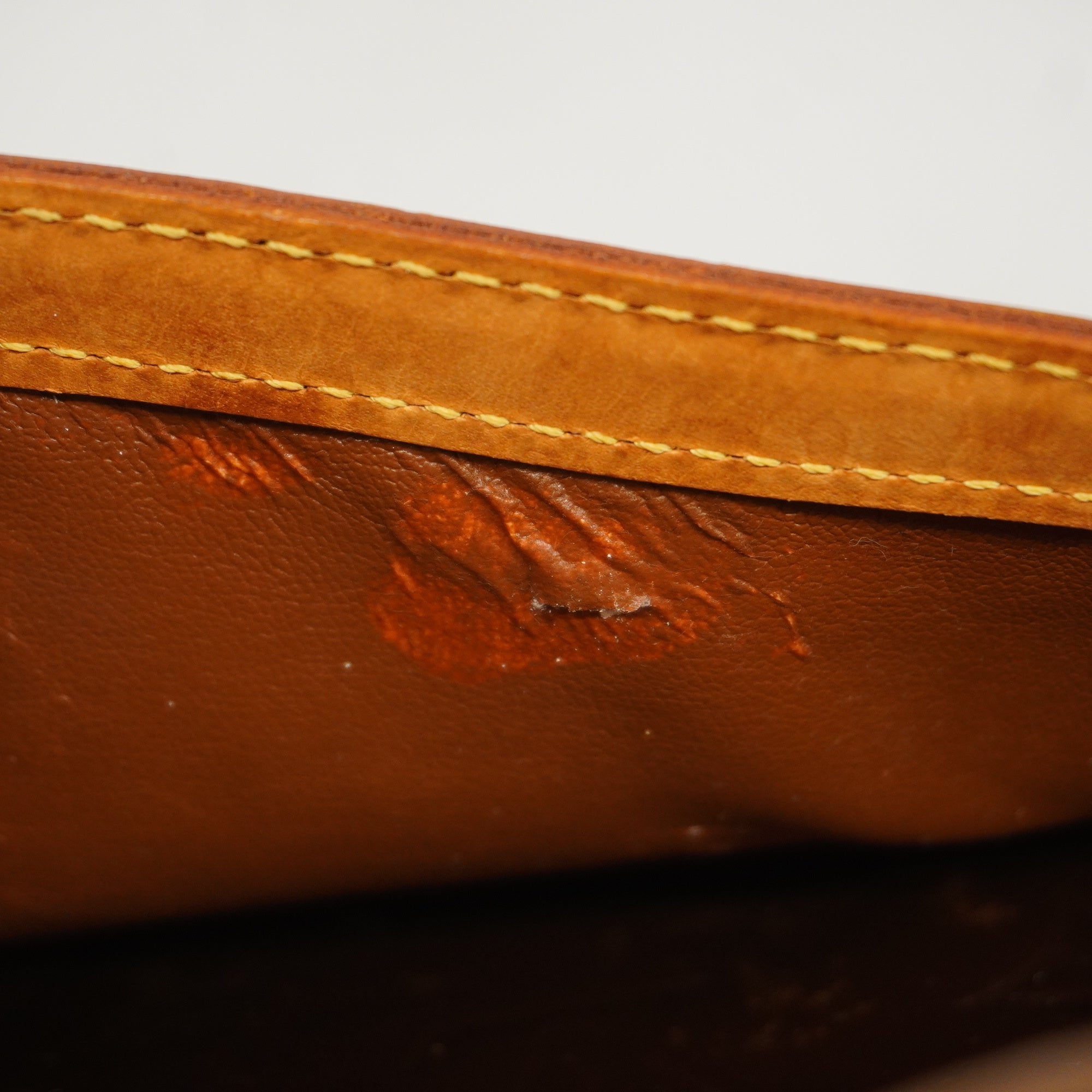 LOUIS VUITTONAuth  Monogram Vernis Tompkins Square M91103 Women's Handbag Bronze