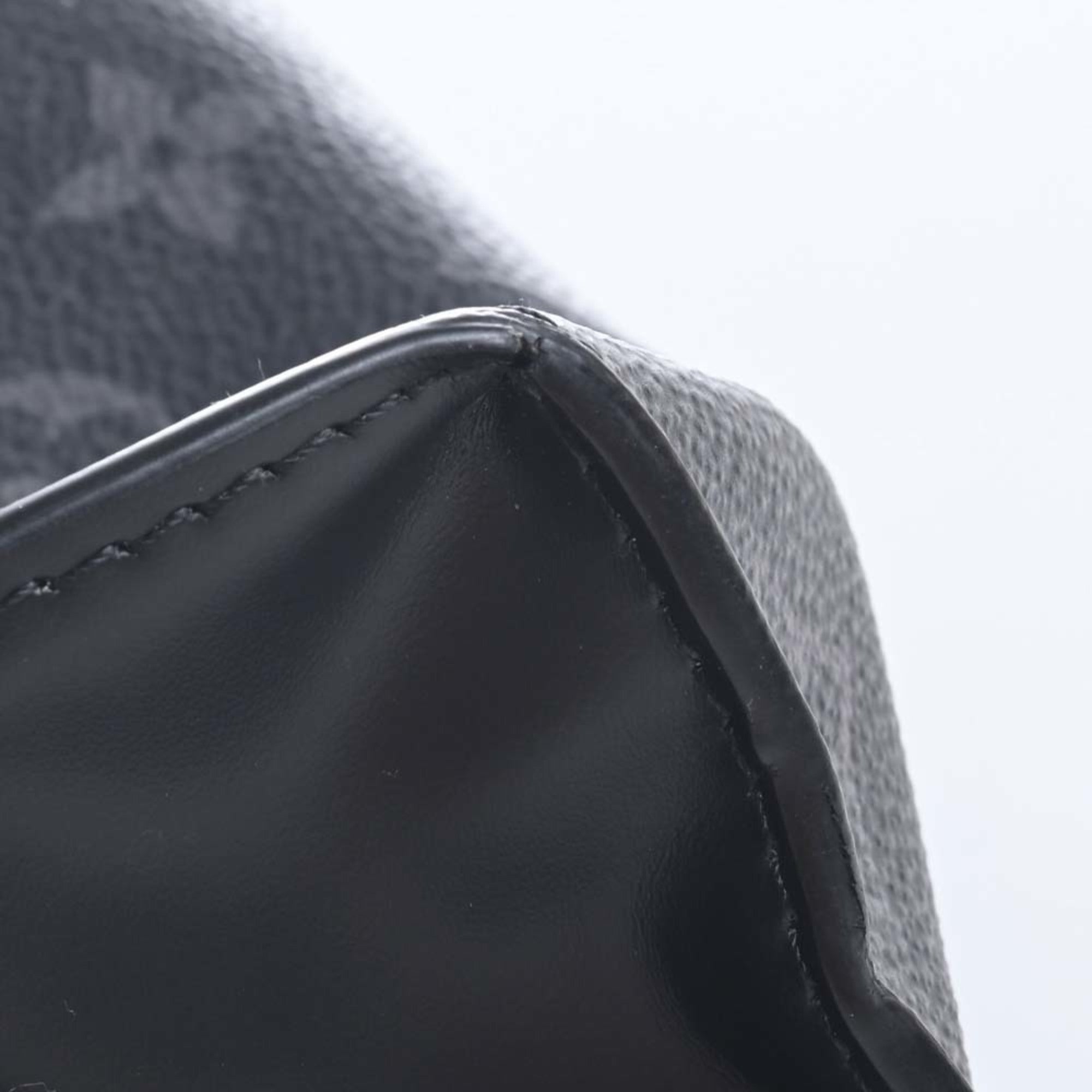 LOUIS VUITTON Eclipse Pochette Voyage MM Clutch Bag Pouch M61692 Black Men's