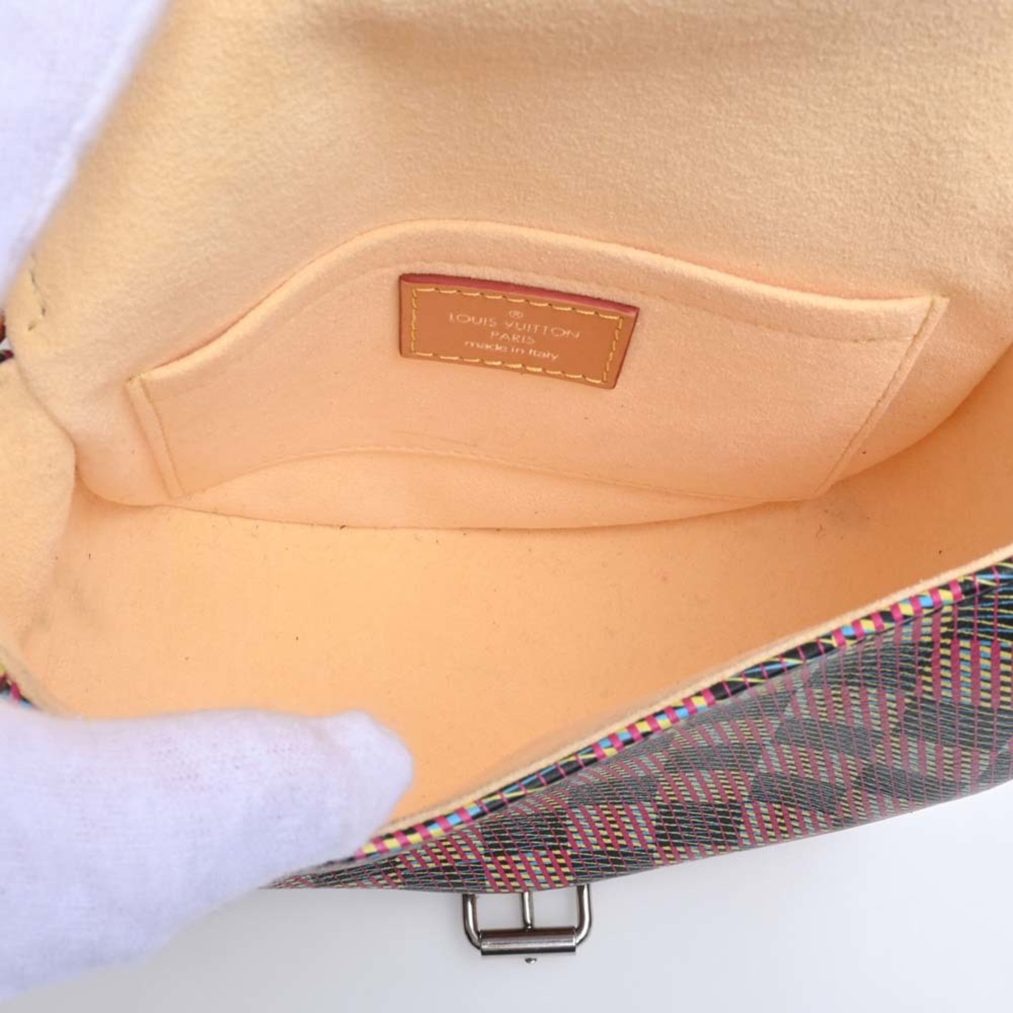 LOUIS VUITTON Monogram LV Pop Tamburan Shoulder Bag M55460 Brown/Multicolor Women's