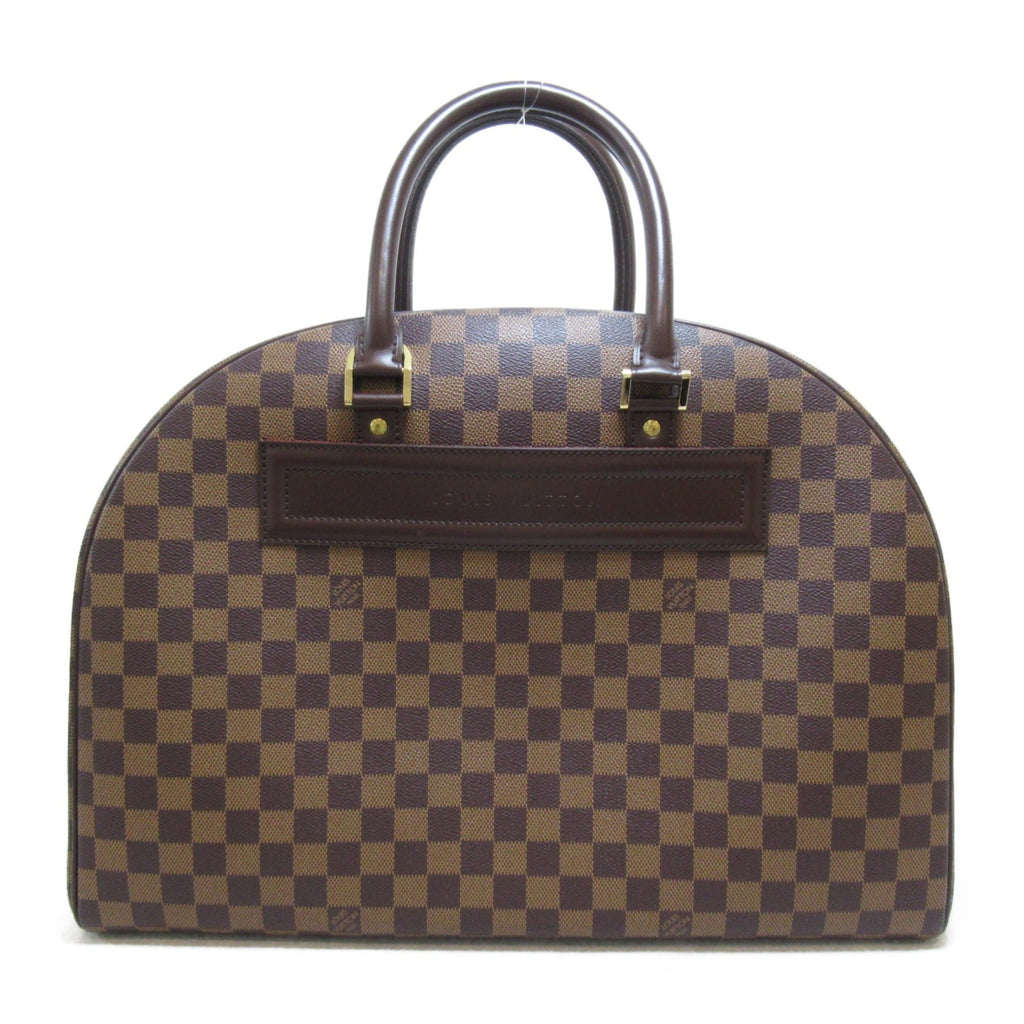 LOUIS VUITTON Nolita 24 are handbag Brown Ebene Damier PVC coated canvas N41454