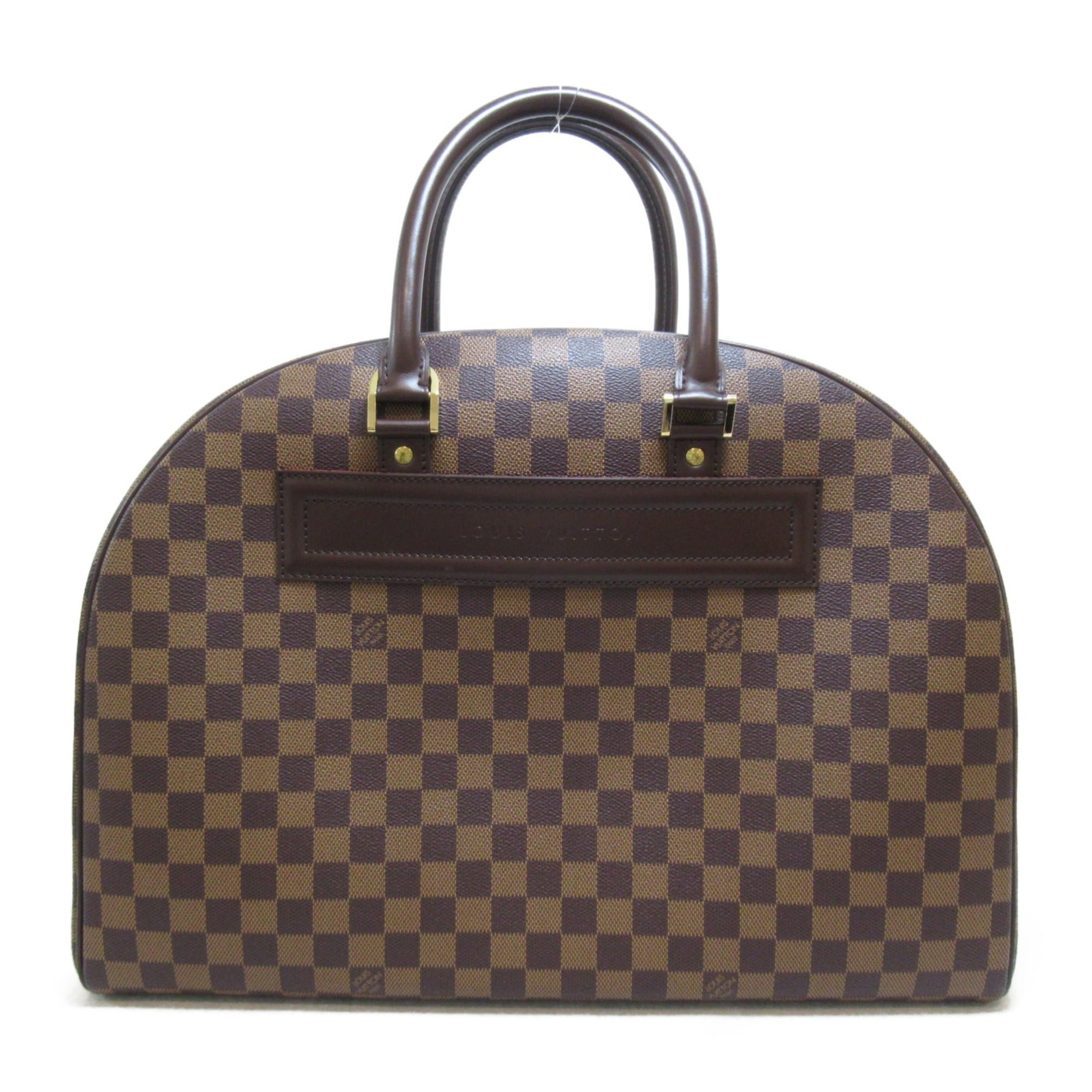 LOUIS VUITTON Nolita 24 are handbag Brown Ebene Damier PVC coated canvas N41454