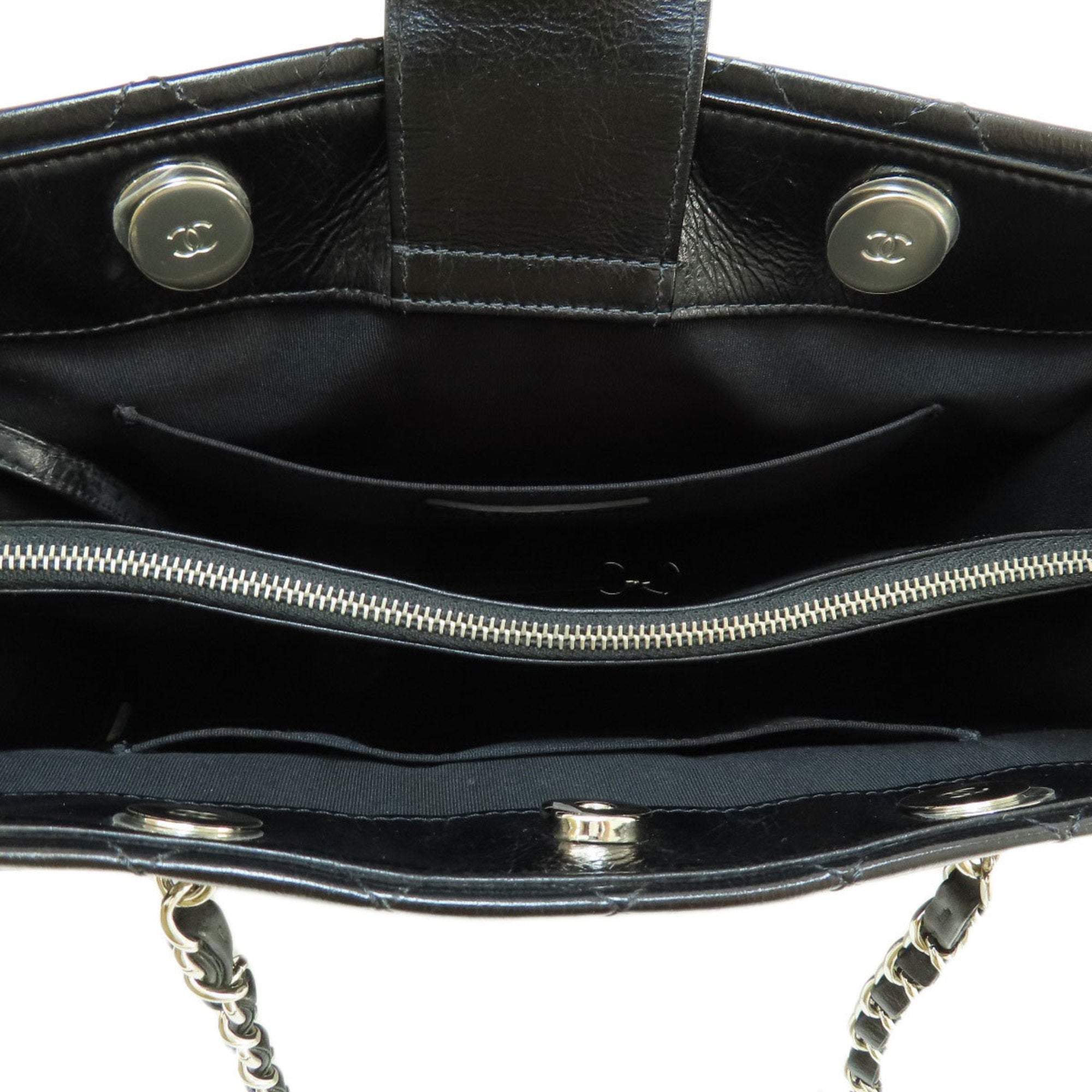 CHANEL Chain Bag Matelasse Tote Calf Women's
