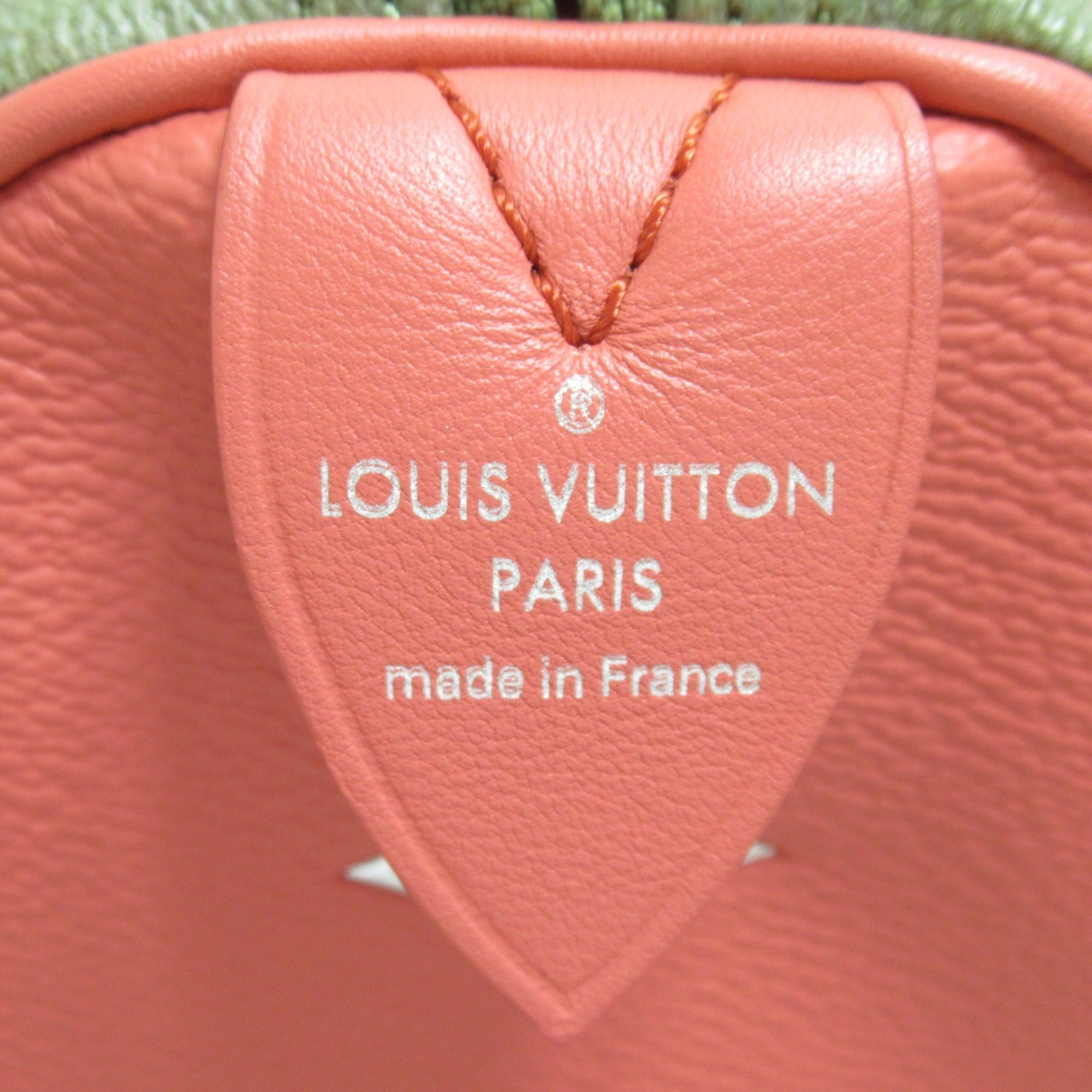LOUIS VUITTON Da Vinci Speedy 30 Handbag Pink Masters collection PVC coated canvas M43372