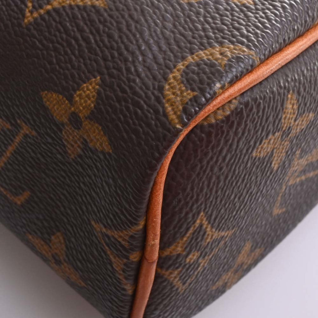 LOUIS VUITTON Monogram Mini Speedy Handbag M41534 Brown Women's
