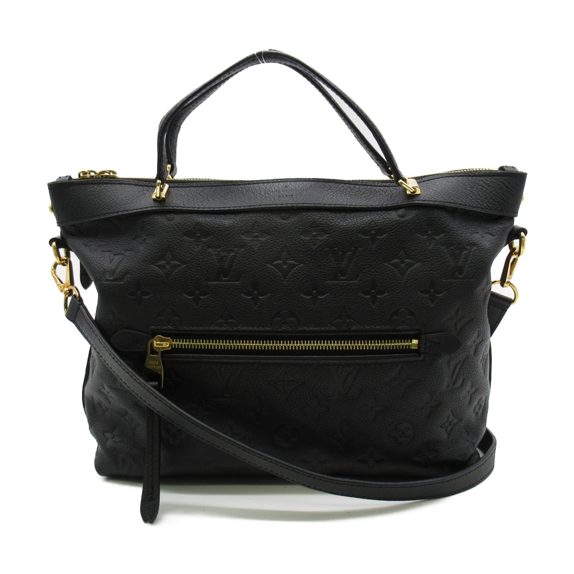 LOUIS VUITTON Bastille PM Shoulder Bag Black Black Monogram empreinte leather M41162