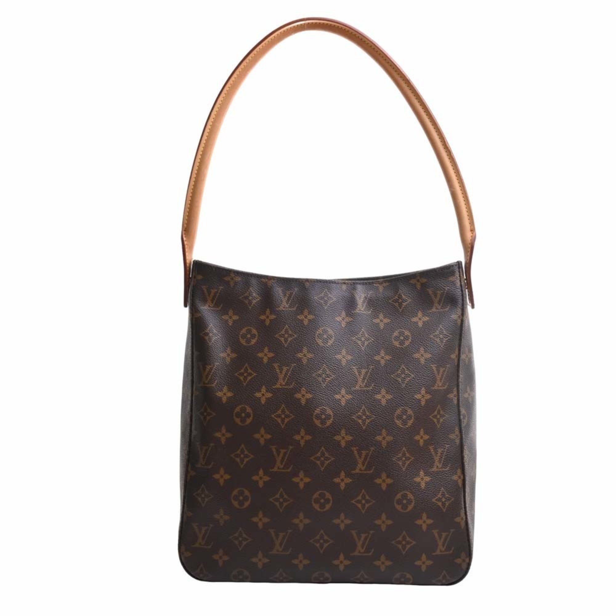 LOUIS VUITTON Monogram Looping GM Shoulder Bag M51145 Brown Women's