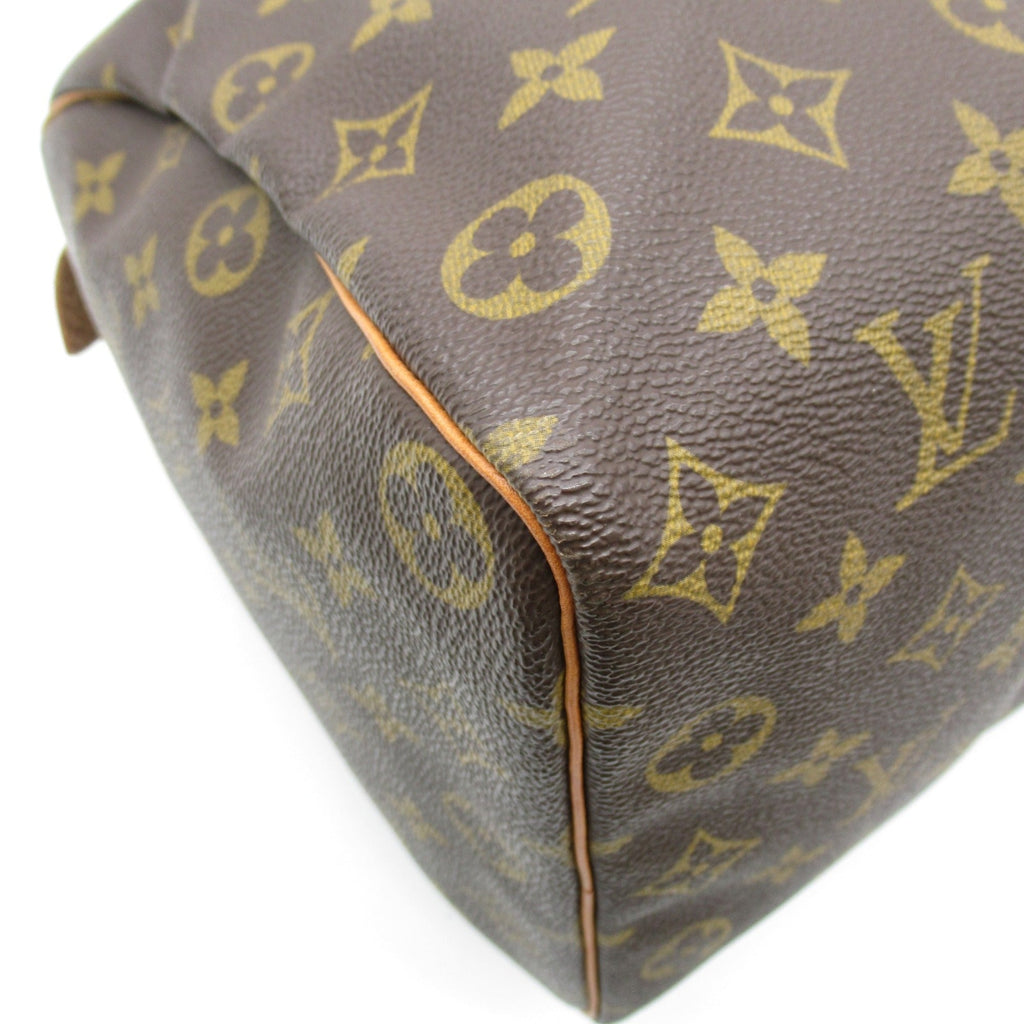 LOUIS VUITTON Speedy 35 handbag Brown Monogram PVC coated canvas M41524