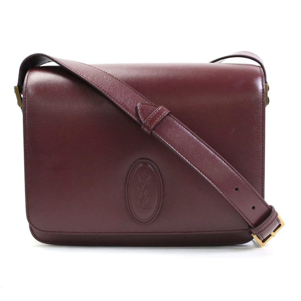 SAINT LAURENT Crossbody Shoulder Bag Leather Bordeaux Women's 568568 99533g