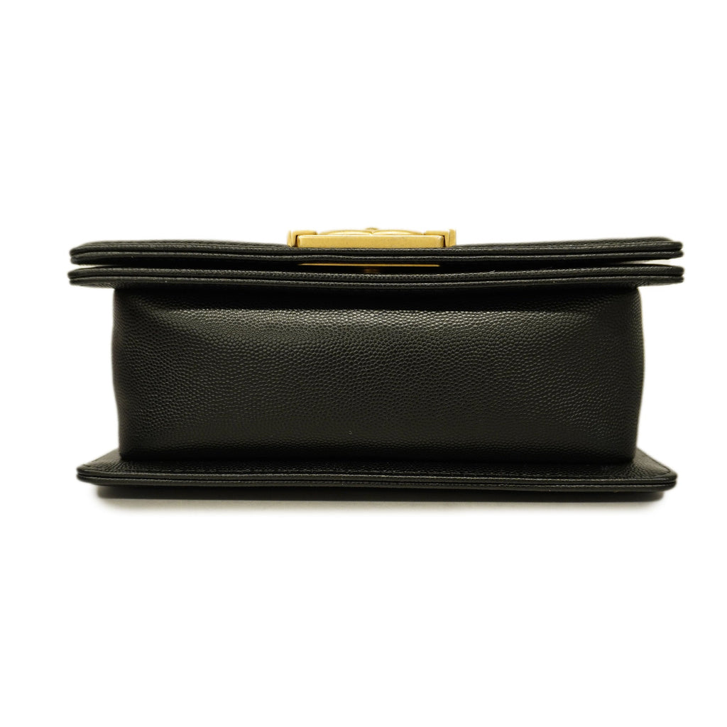 CHANELAuth  Boy  Chain Shoulder Bag Black