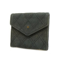 CHANEL  Bicolor Gold Metal Fittings Lambskin Coin Purse/coin Case Black
