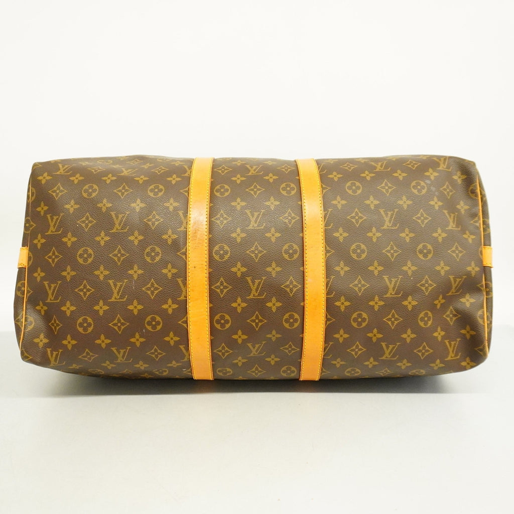 LOUIS VUITTONAuth  Monogram Keepall Bandouliere 55 M41414 Boston Bag