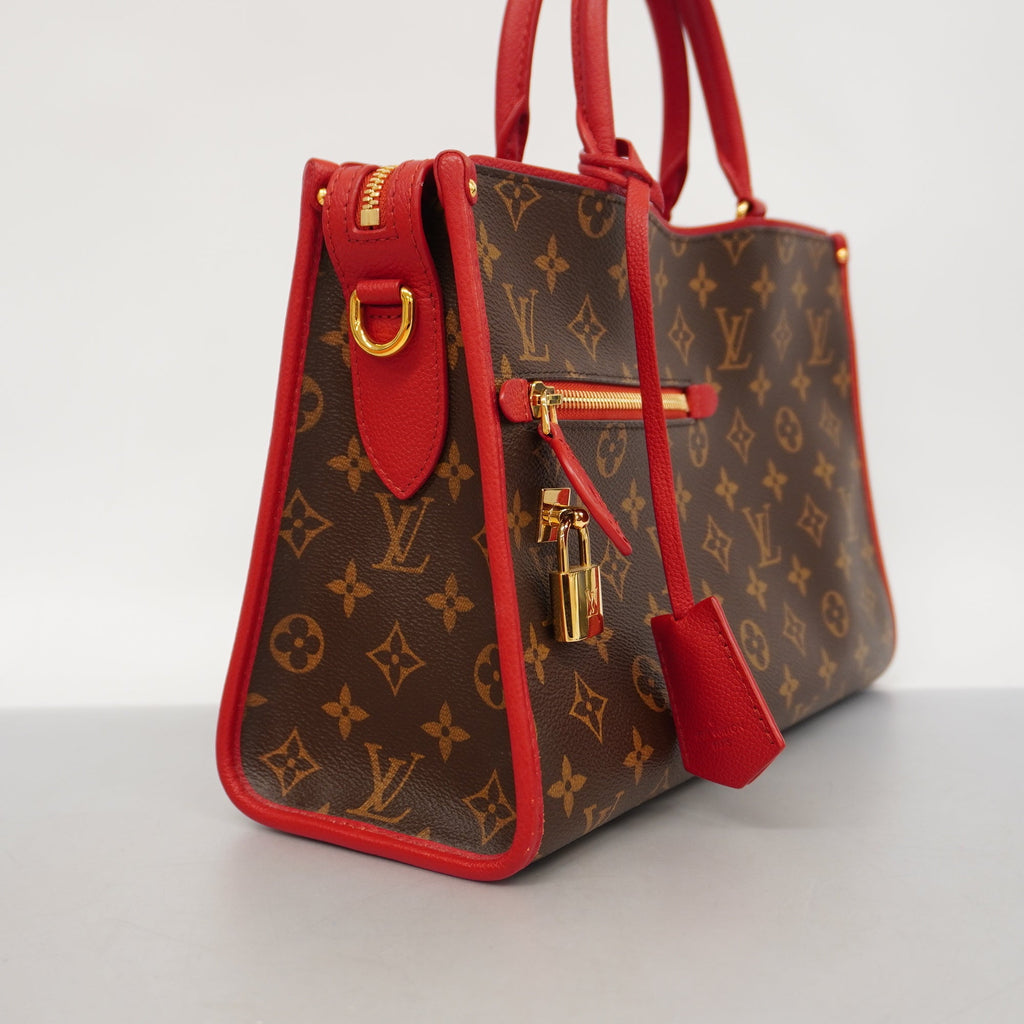 LOUIS VUITTONAuth  Monogram 2WAY Bag Popin Cool M43433 Handbag,ShoulderBag Rouge