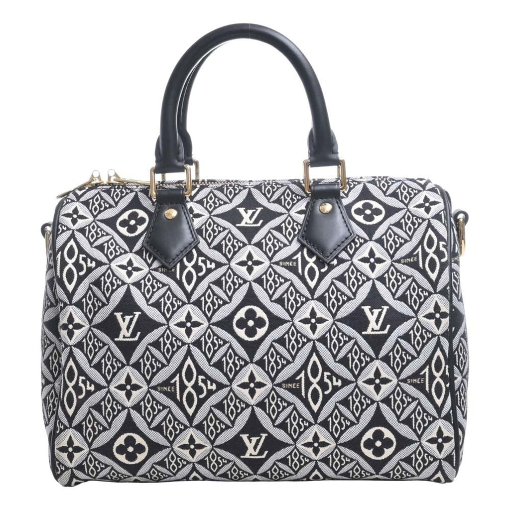 LOUIS VUITTON Monogram Jacquard Since1854 Speedy Bandouliere 25 2WAY Handbag Mini Boston Bag M45769 Black Ladies