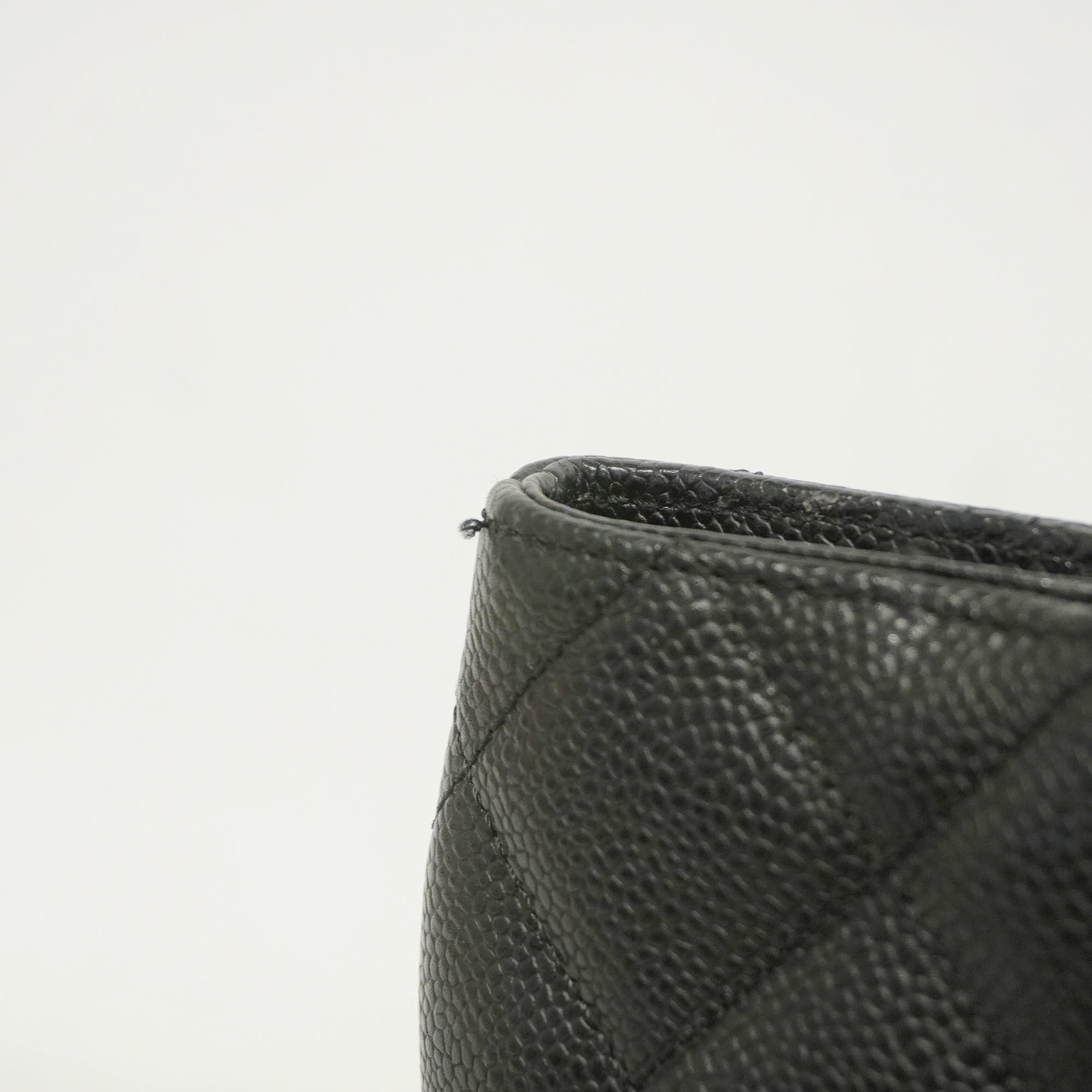 CHANELAuth  Reprint Tote Women's Caviar Leather Tote Bag Black