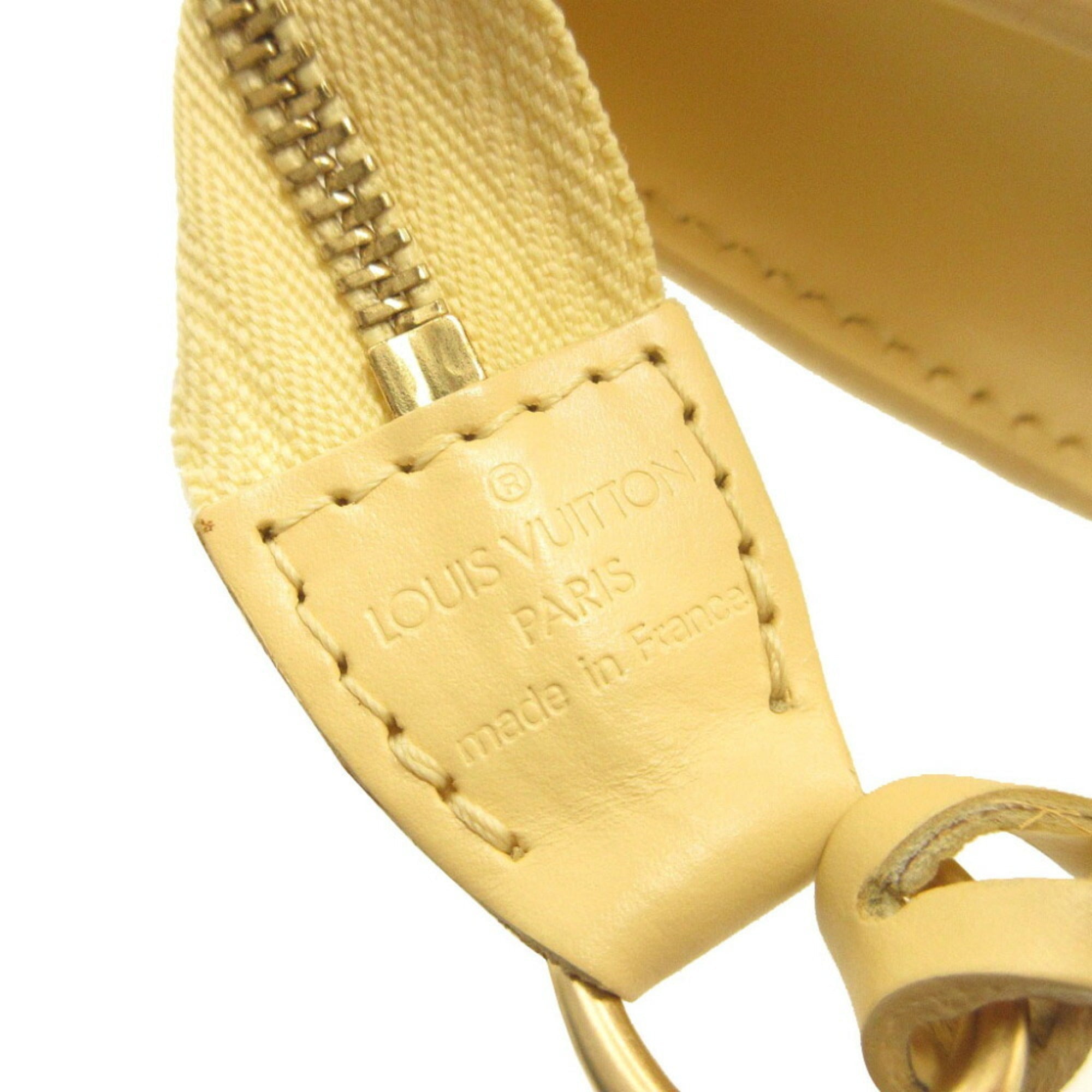 LOUIS VUITTON Epi Pochette Accessoire Vanilla M5294A Handbag Yellow