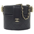 CHANEL AP1616 / ― Women's Suede Shoulder Bag Black