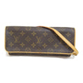 LOUIS VUITTON Pochette Twin GM Shoulder Bag Brown Monogram PVC coated canvas M51852