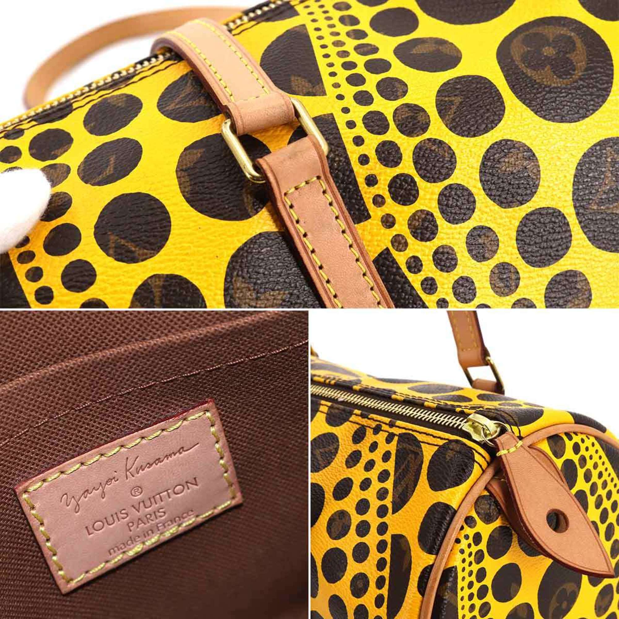 Louis Vuitton Monogram Pumpkin Dot Papillon Shoulder Bag Jaune Yayoi Kusama M40688