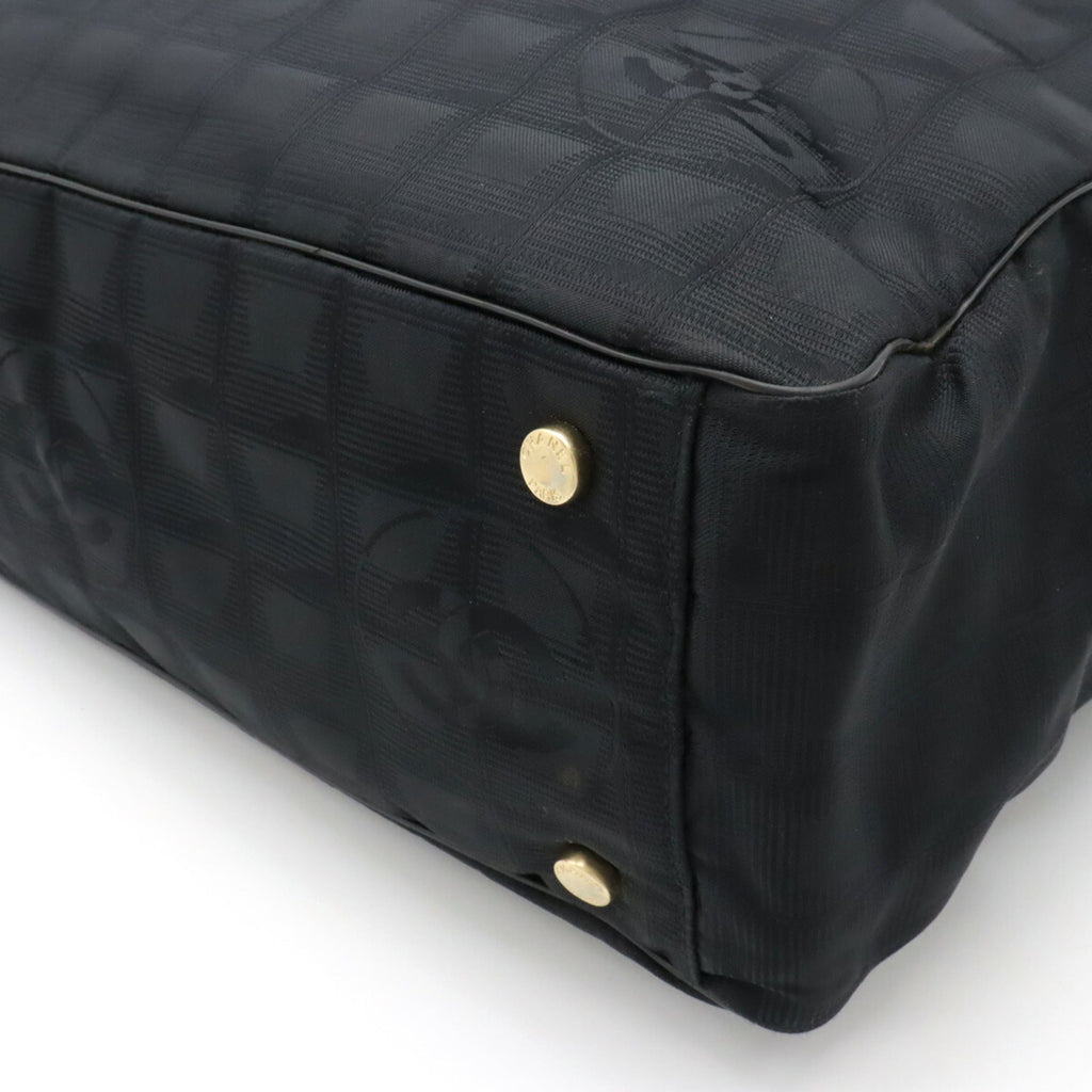 CHANEL NEW Line New Tote GM Bag Shoulder Nylon Leather Black A15825