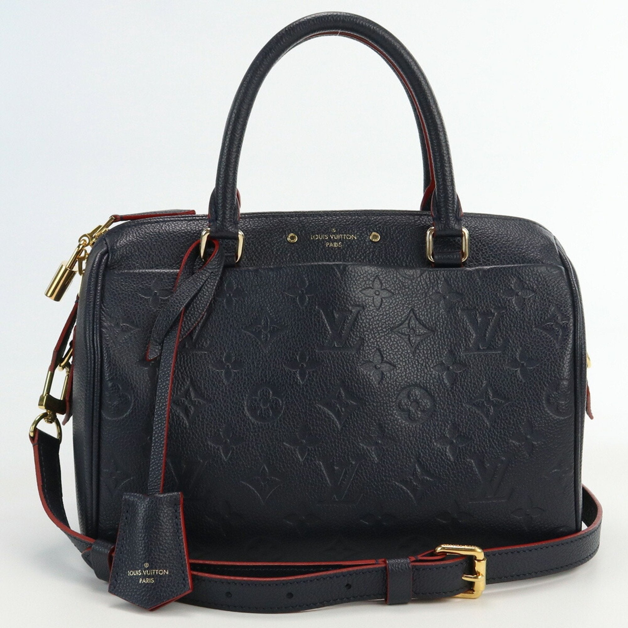 LOUIS VUITTON Speedy Bandouliere 25 Empreinte M40762 Handbag Leather Women's