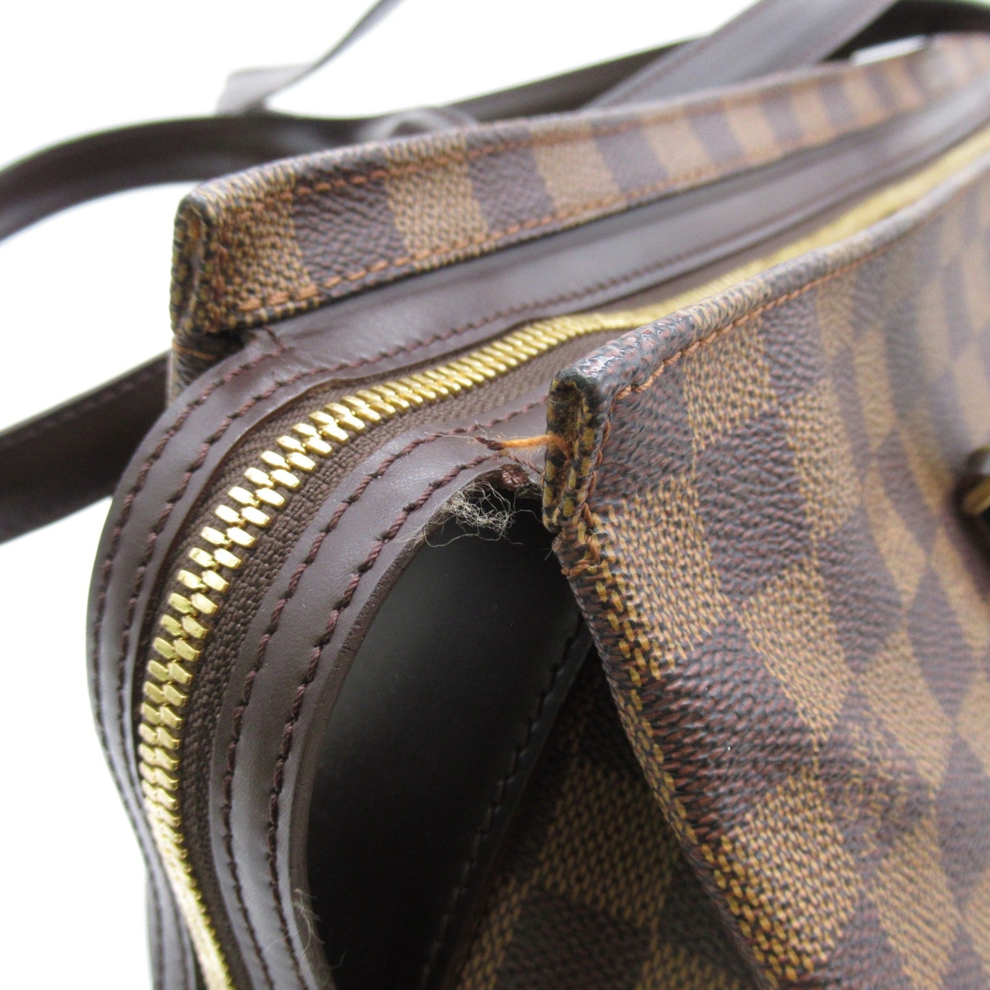 LOUIS VUITTON Chelsea Tote Bag Brown Ebene Damier PVC coated canvas N51119