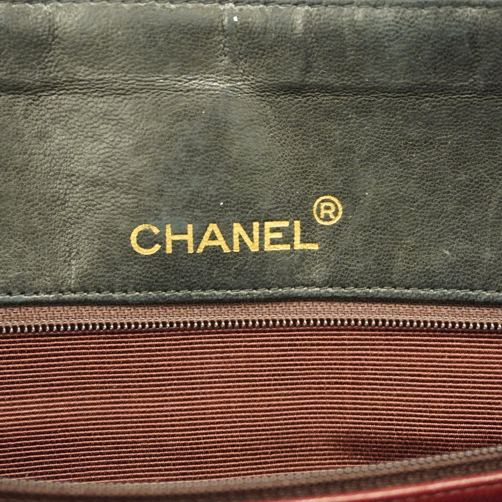 CHANEL  Matelasse Chain Shoulder Women's Leather Shoulder Bag Black