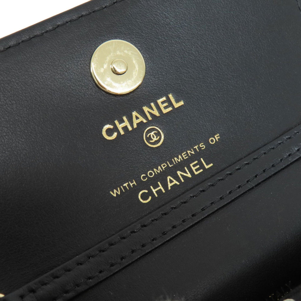 CHANEL Chain Shoulder Coco Mark Bag Cotton Women's