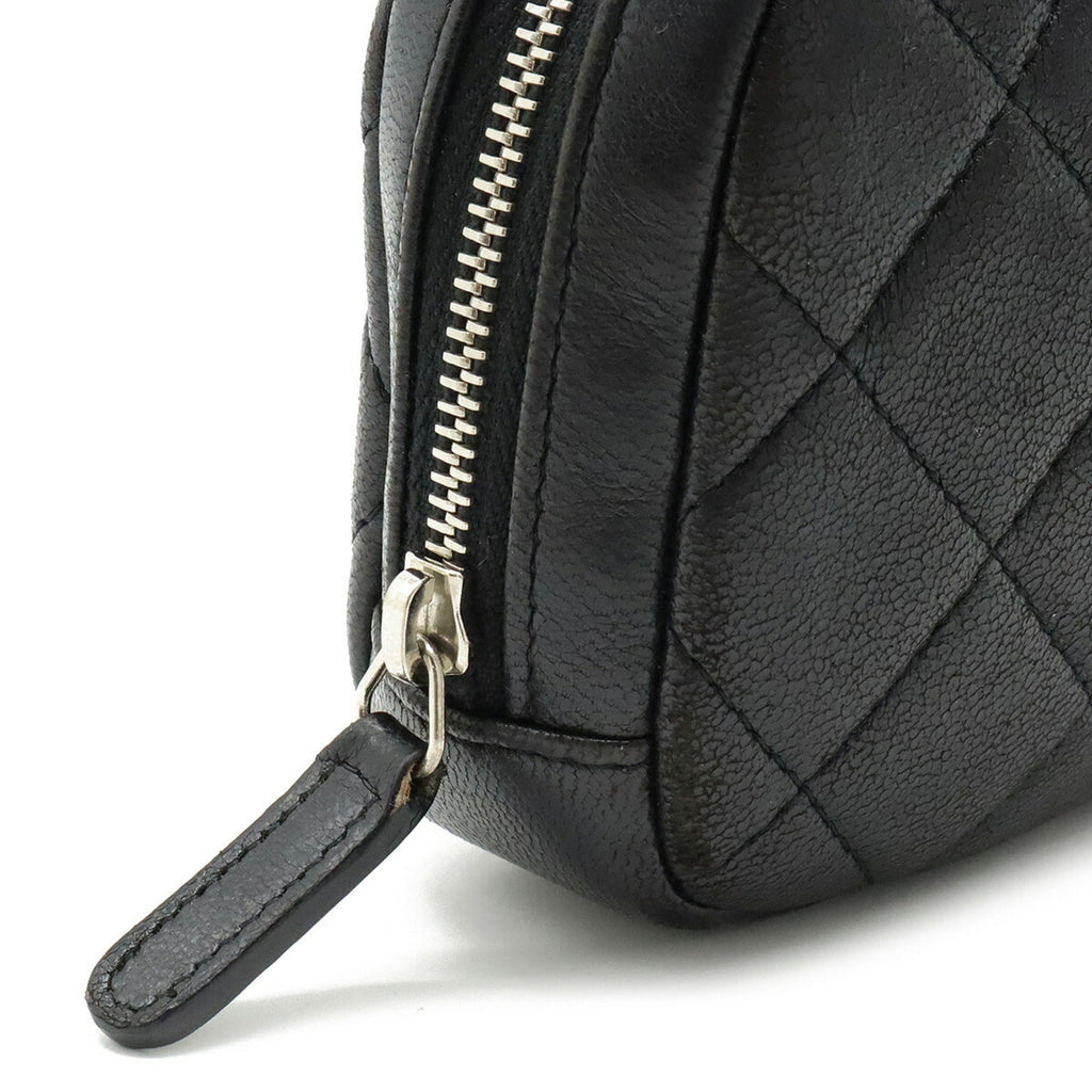 CHANEL Matelasse Cocomark Multi Pouch Lambskin Leather Black A80909