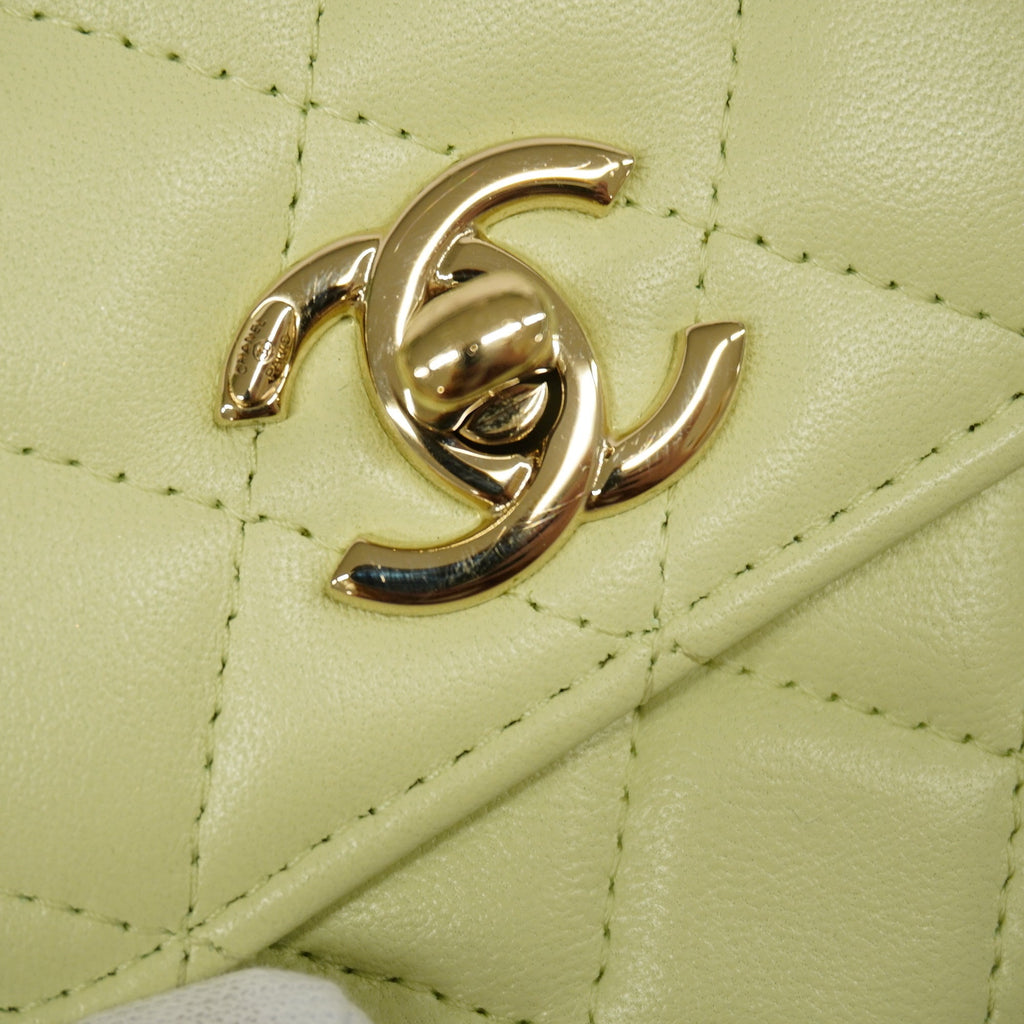 CHANELAuth  Matelasse Chain Shoulder Lambskin Women's Leather Shoulder Bag