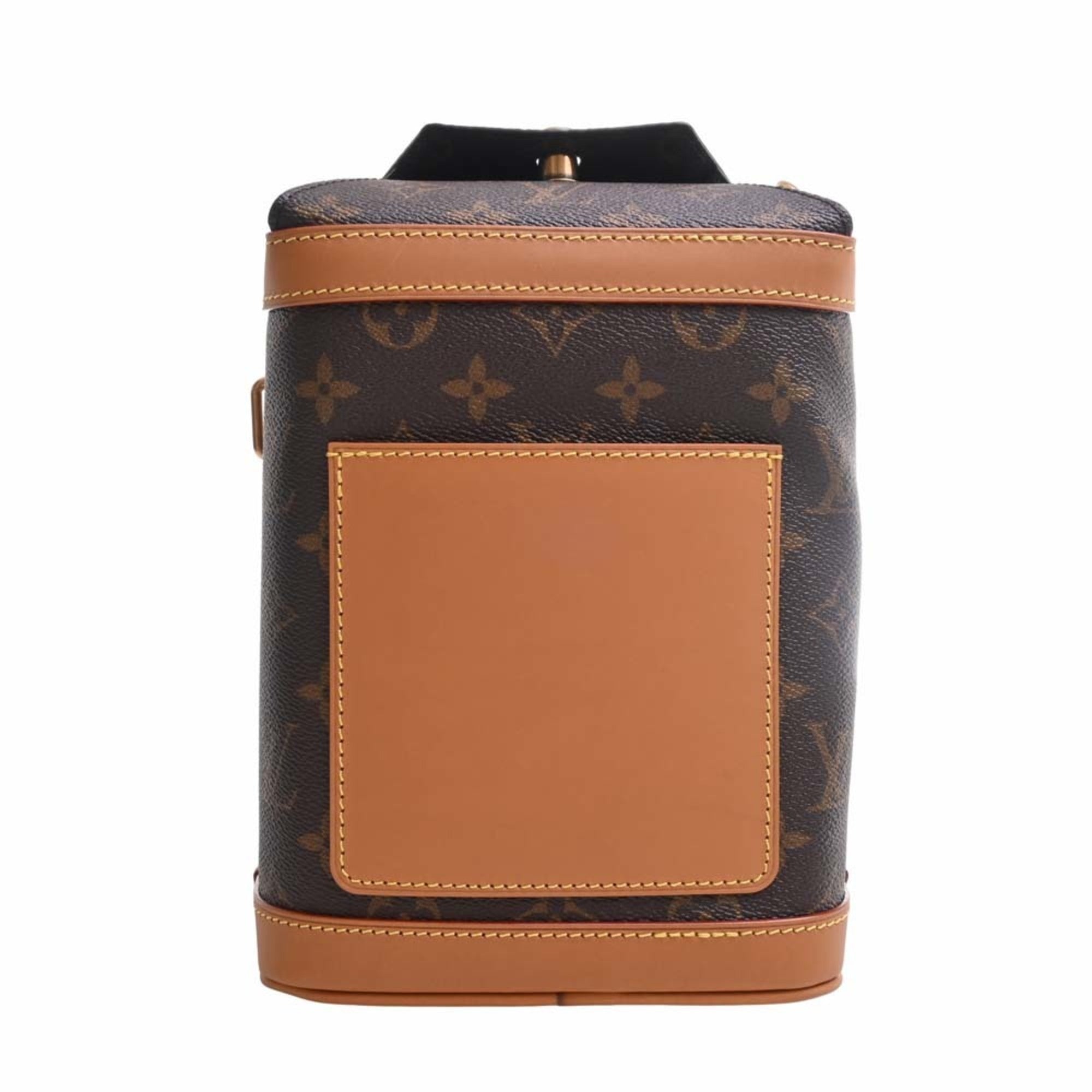 LOUIS VUITTON Monogram Milk Box Shoulder Bag M44877 Brown Women's